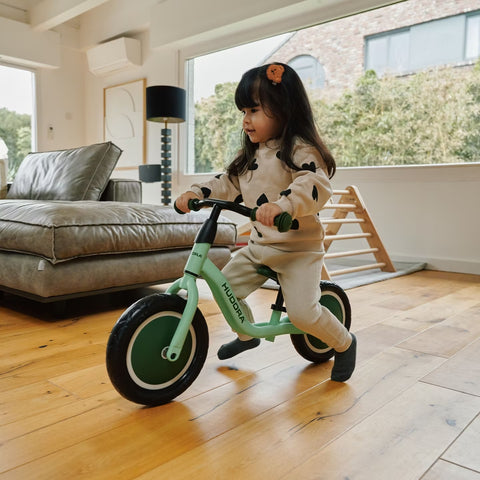 Bicicletă fără Pedale Hudora Cruisy, 18 luni+, verde mint - Primii Pași Siguri și Stilați