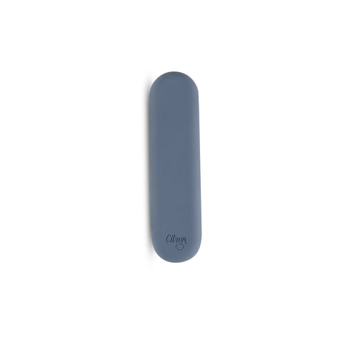 Set de Tacâmuri din Inox cu Husă din Silicon Albastru Inchis – Reutilizabile, pentru Adulți și Copii