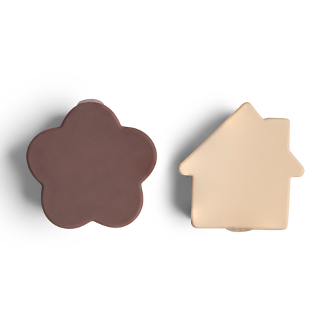 Set 4 Recipiente Etanșe din Silicon pentru Sosuri și Gustări (Beige, Caramel, Mov-Prună)