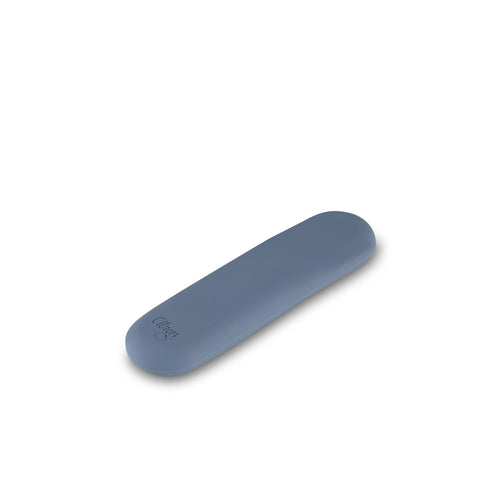 Set de Tacâmuri din Inox cu Husă din Silicon Albastru Inchis – Reutilizabile, pentru Adulți și Copii
