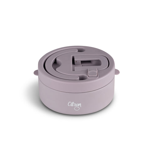 Termos pentru Mâncare 400ml Mov – Două Feluri de Mâncare Diferite Într-un Singur Recipient
