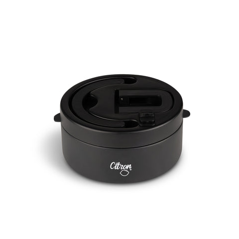 Termos pentru Mâncare 400ml Negru – Două Feluri de Mâncare Diferite Într-un Singur Recipient