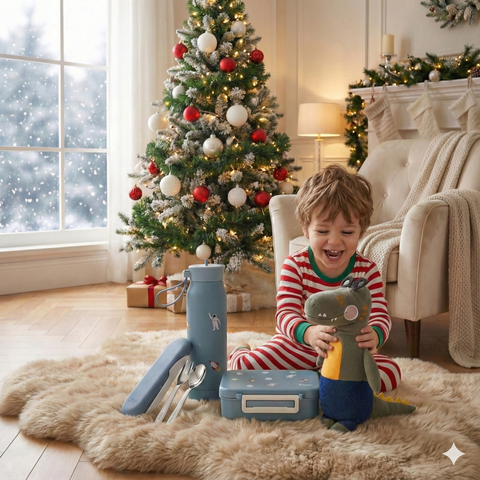 Setul Micului Explorator Spațial: Kit Complet de Prânz "Navă Spațială" și Copilotul Aligatorul Alfred, 3-7 ani