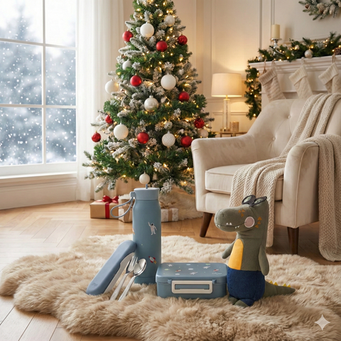 Setul Micului Explorator Spațial: Kit Complet de Prânz "Navă Spațială" și Copilotul Aligatorul Alfred, 3-7 ani