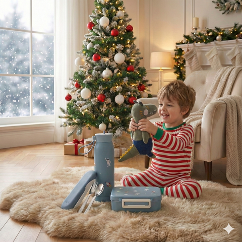 Setul Micului Explorator Spațial: Kit Complet de Prânz "Navă Spațială" și Copilotul Aligatorul Alfred, 3-7 ani