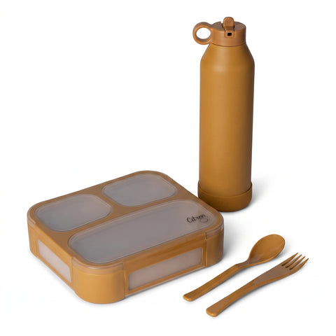Set Citron Caramel – Prânz & Hidratare pentru Școală, Birou sau Drum