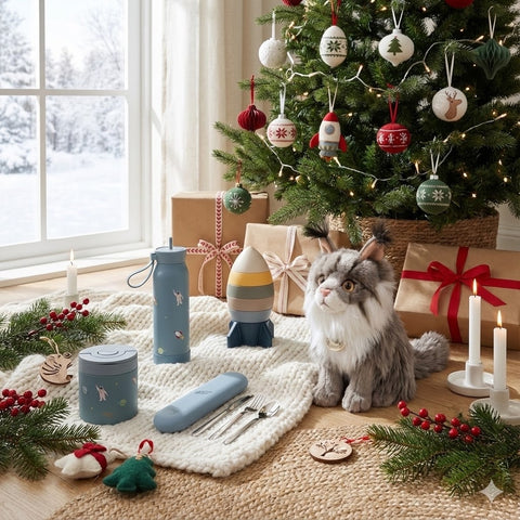 🎄 Set Cadou Premium "Micul Astronaut & Prietenii Săi" – Magia Crăciunului sub Brad, 1,5-2 ani