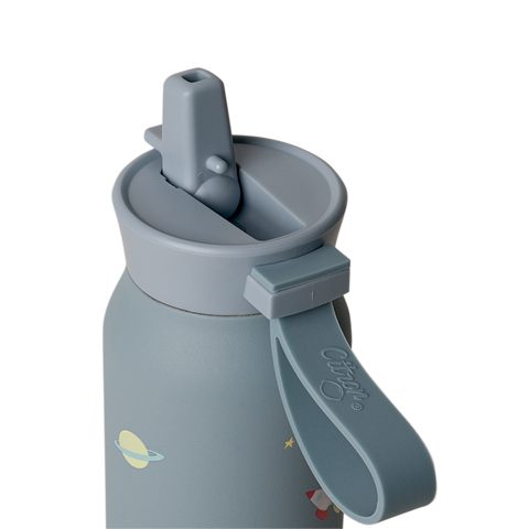Sticlă de Apă Termoizolantă pentru Copii din Inox, 350ml - Model Navă Spațială