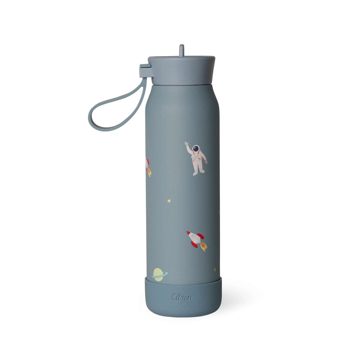 Sticlă de Apă Termoizolantă pentru Copii din Inox, 350ml - Model Navă Spațială
