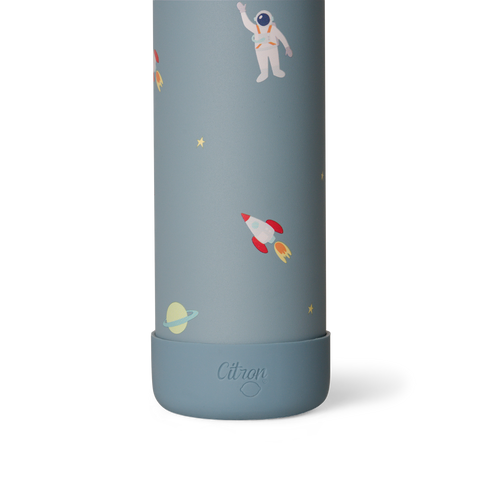 Sticlă de Apă Termoizolantă pentru Copii din Inox, 350ml - Model Navă Spațială