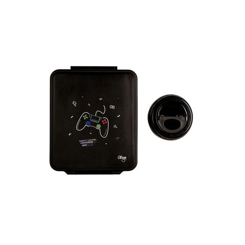 🎮 Set Complet pentru Prânz Citron "Gaming": Geantă Termoizolantă Pătrată și Cutie Grand cu 4 Compartimente