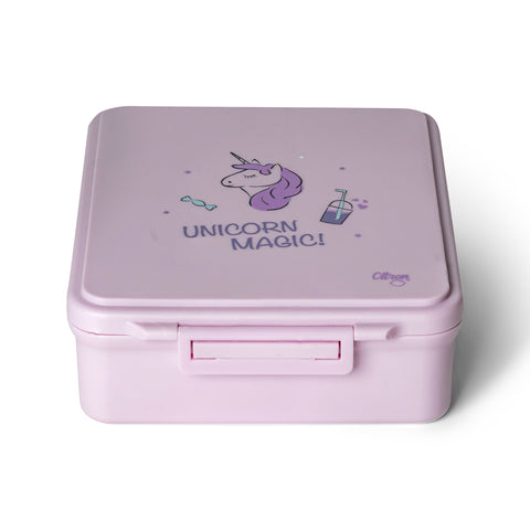 🦄 Set Complet Școală și Grădiniță Citron Unicorn Magic – Mâncare Caldă, Gustări Reci și Hidratare 350 ml | Roz