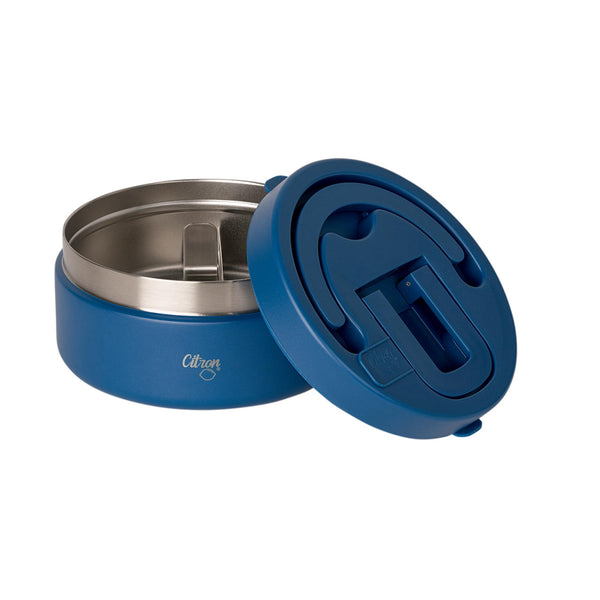 Caserolă termoizolantă cu 2 compartimente, albastră, 400ml