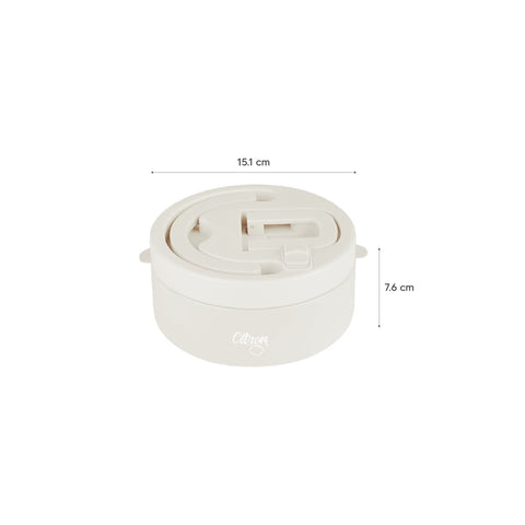 Caserolă termoizolantă cu 2 compartimente, albastră, 400ml