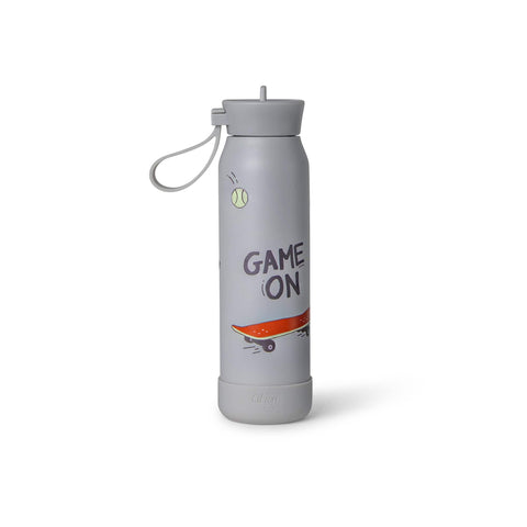 Set Citron Cool Kid – School & Snack: Ghiozdan + 3 Caserole Inox + Sticlă Termos 350 ml