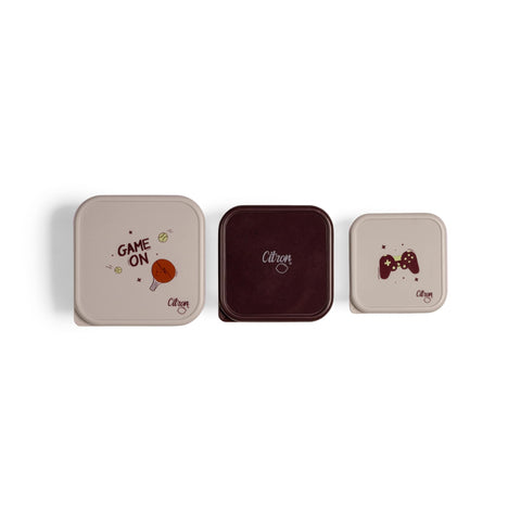 Set Citron Cool Kid – School & Snack: Ghiozdan + 3 Caserole Inox + Sticlă Termos 350 ml