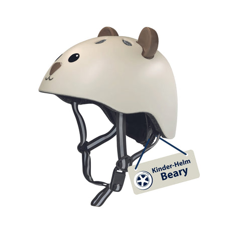 Cască protectie pentru copii Hudora Beary, mocha, mărimea 48-52 cm