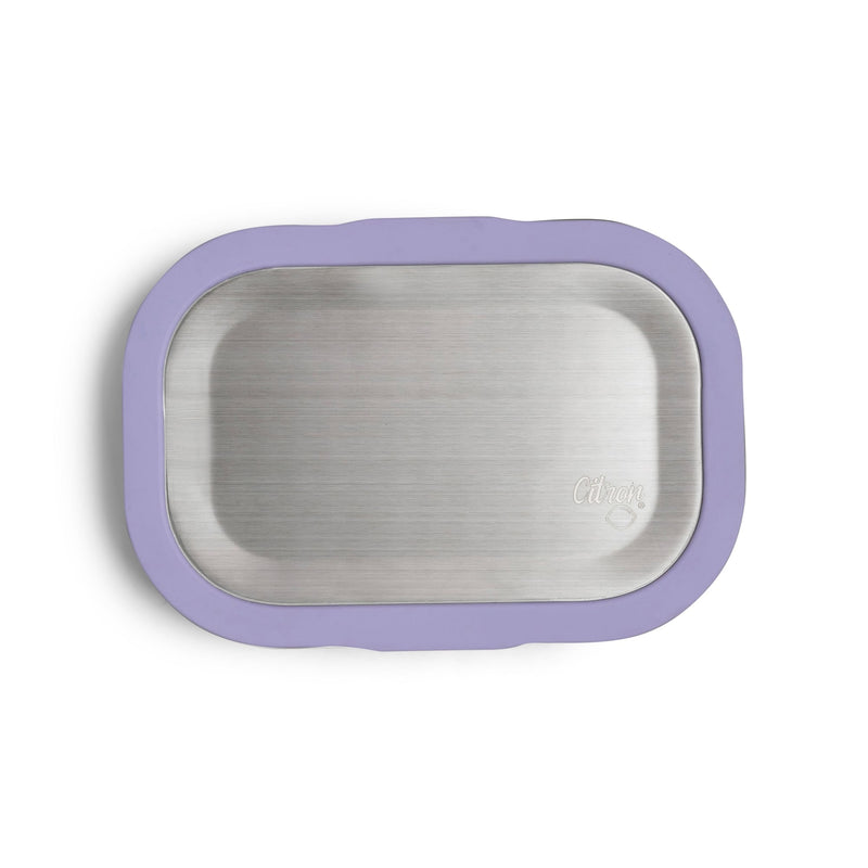 Caserolă Inox Citron Mov, 1,3 L – 2 Compartimente, Compatibilă cu Microundele