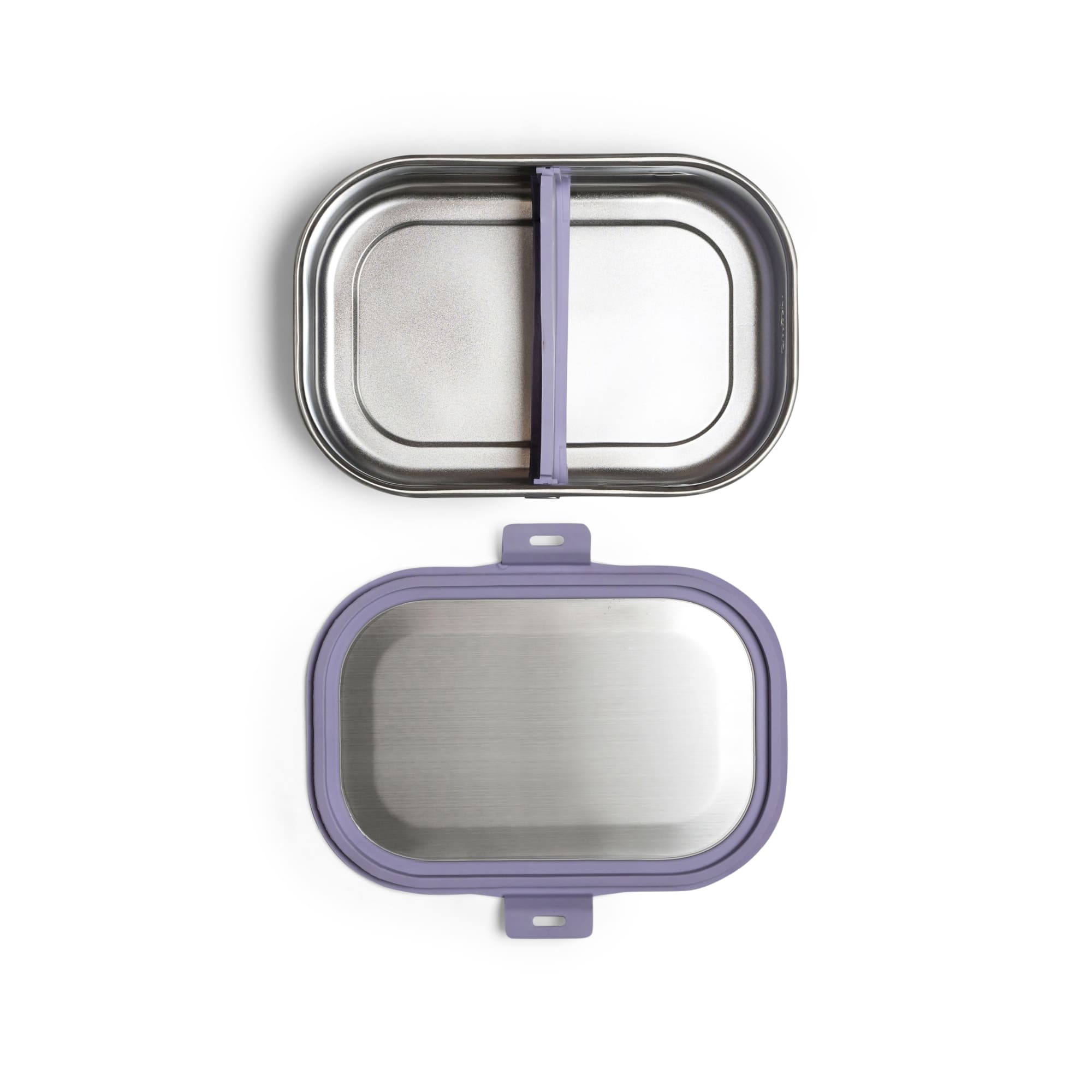 Caserolă Citron Mov deschisă, cu două compartimente separate prin silicon