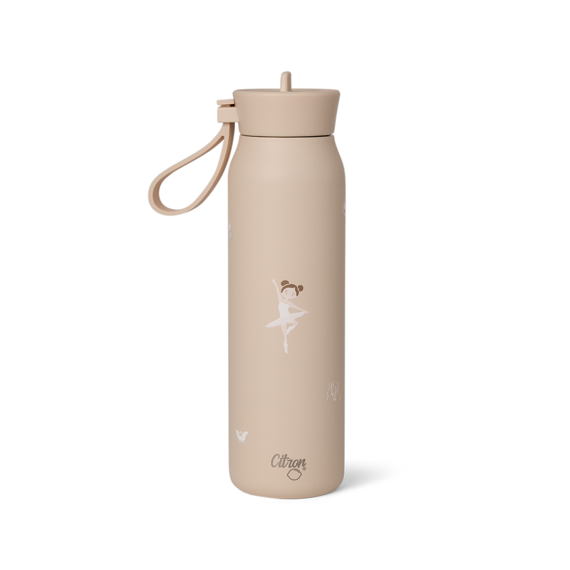 Sticlă de Apă Termoizolantă din Inox Citron, 350ml - Model Balerină