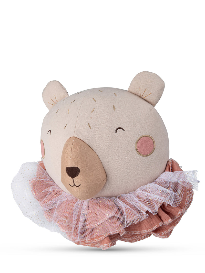 Decoratiune perete Ursul Beau cu guler - 32 cm