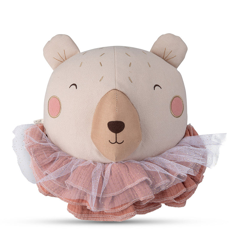 Decoratiune perete Ursul Beau cu guler - 32 cm