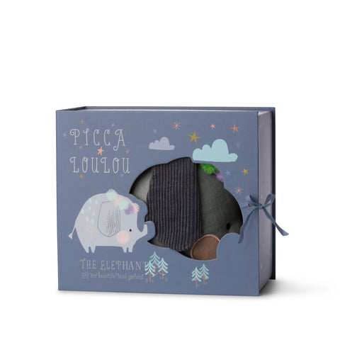 Elefant în cutie cadou- 18 cm