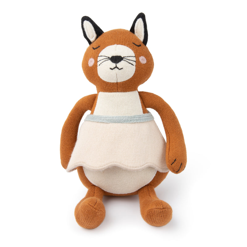 Veverița Susan cu Șorț Ghindă - Bumbac Organic (20 cm)