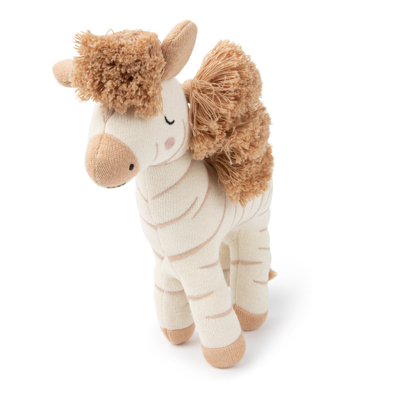 Zebră Ziggy bumbac organic- 25 cm