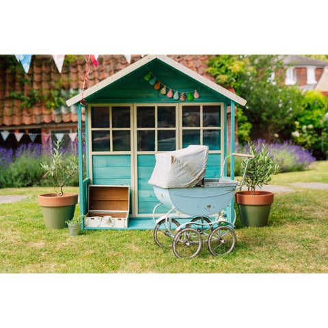 Căsuță de grădină cu verandă Turquoise