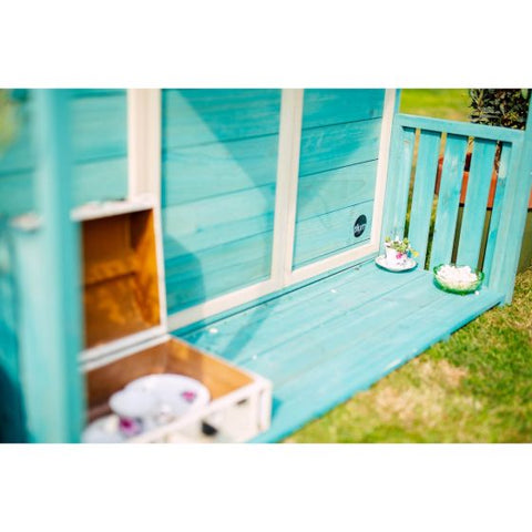 Căsuță de grădină cu verandă Turquoise