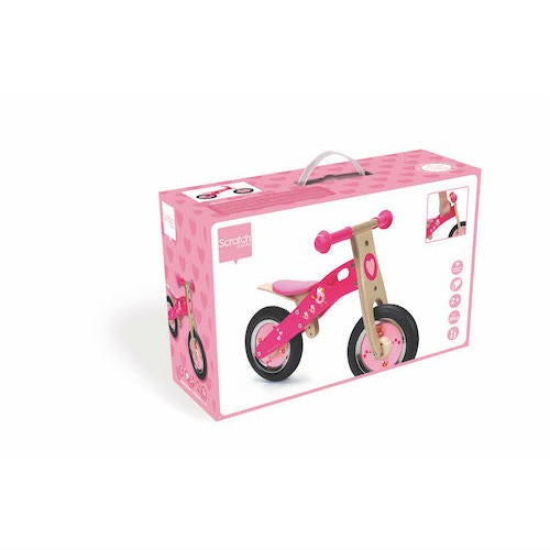 Bicicleta fara pedale, culoare roz