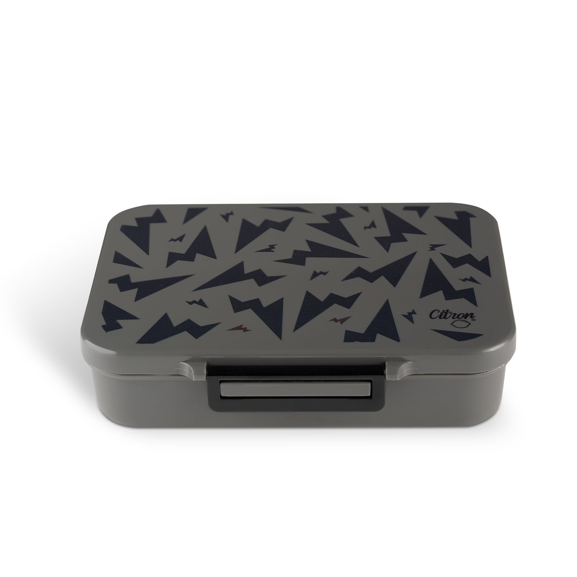 Caserolă prânz din Tritan cu 4 compartimente, design Tunet negru