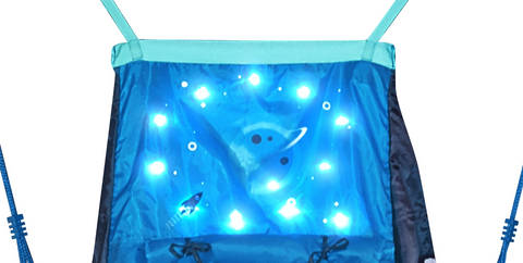 Leagan cuib cu cort cu LED Cosmos Ø 90 cm