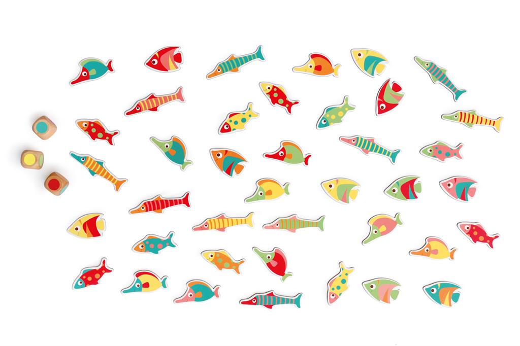 Joc găsește peștele/potrivirea culorilor, 6.5 x 18.6 x 31 cm