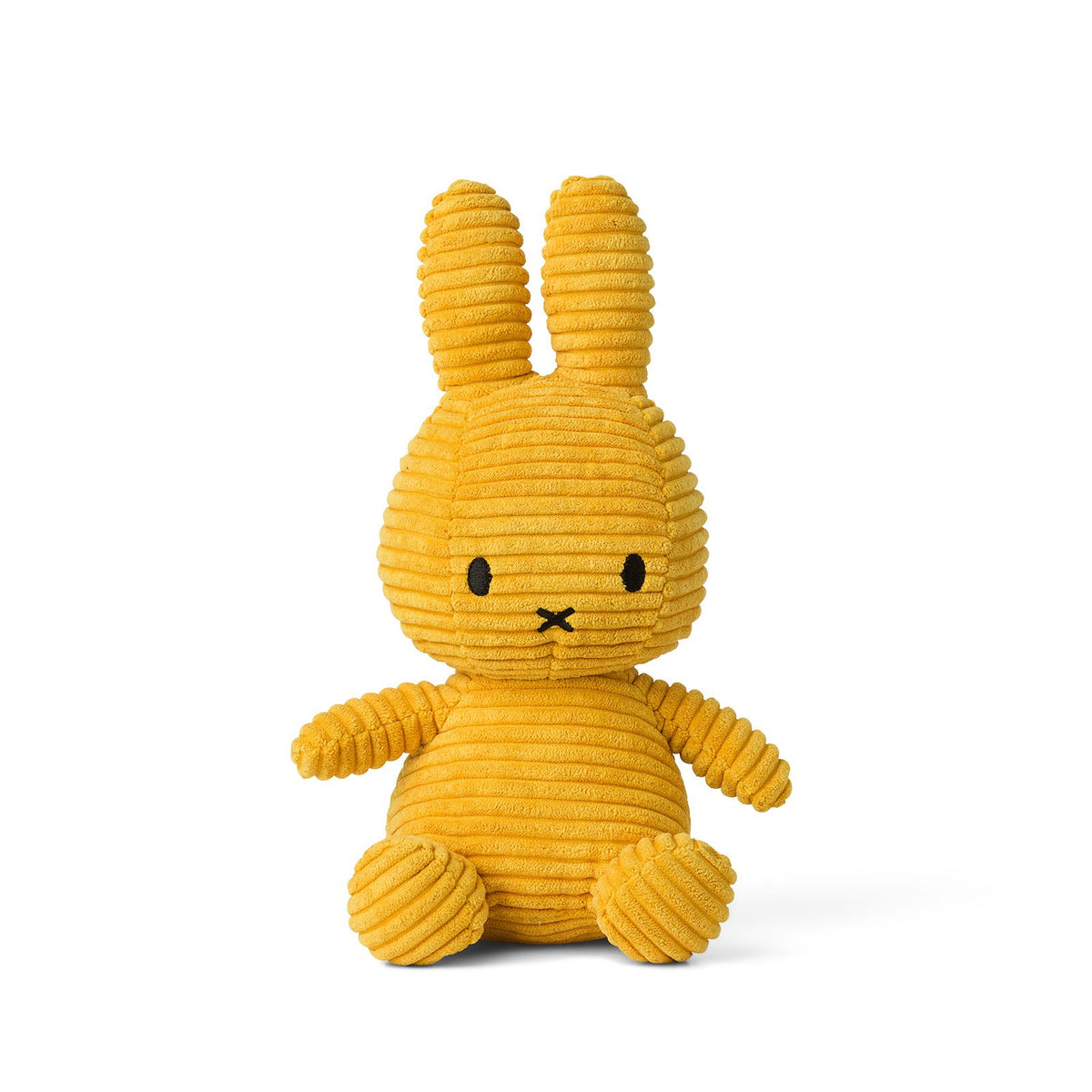 Miffy catifea raiată galbenă, 23 cm