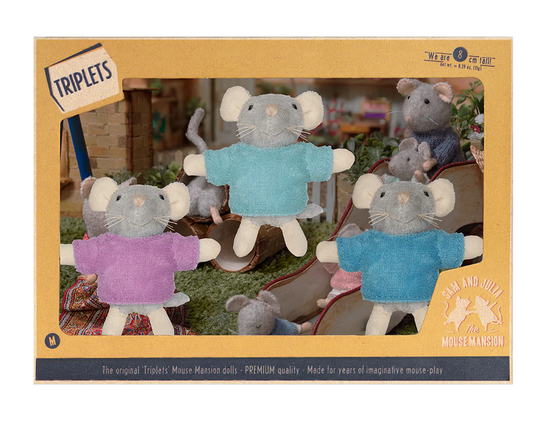 Set de Figurine - Tripleții "The Mouse Mansion"