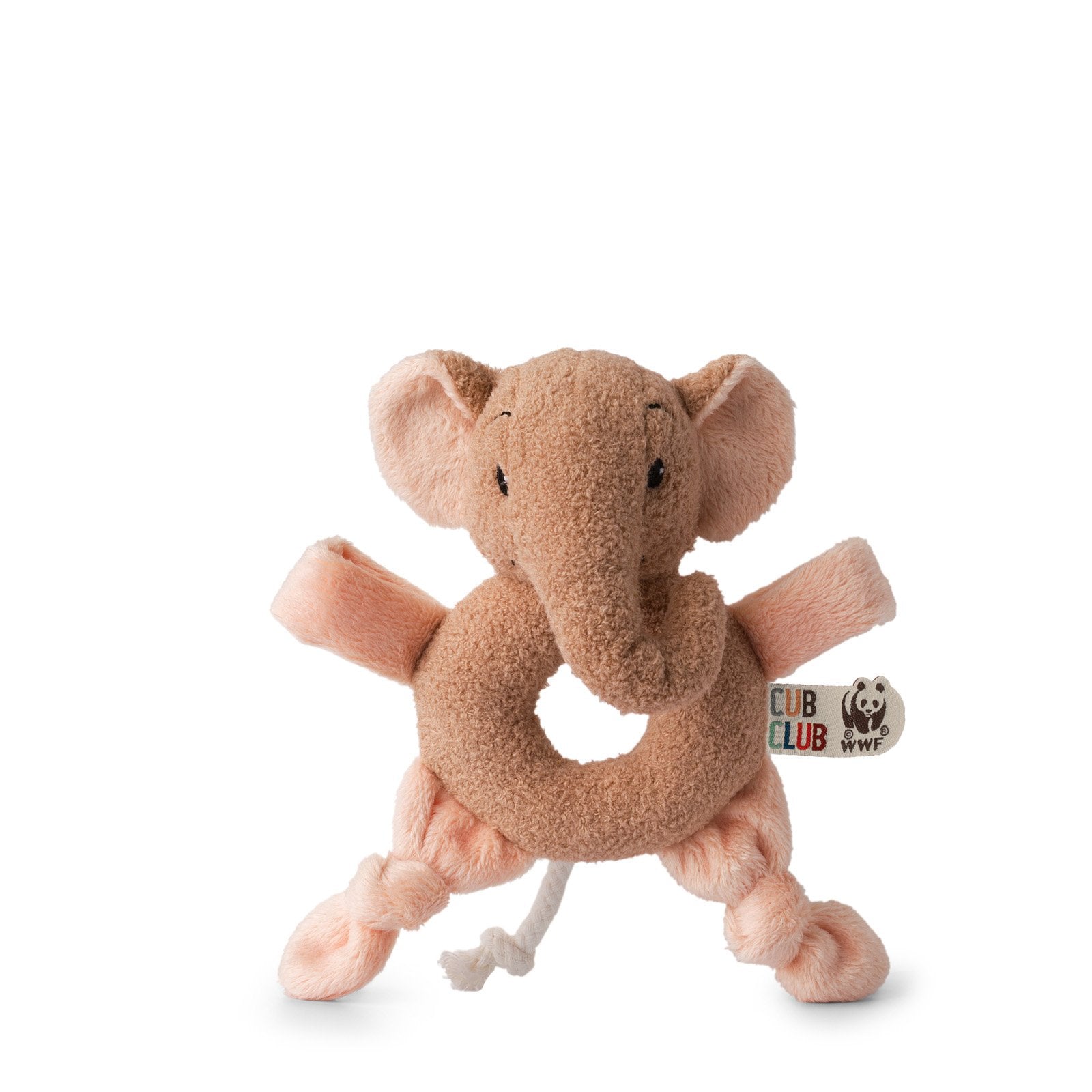 Jucărie bebe elefantul Ebu gri, 20x22x7 cm