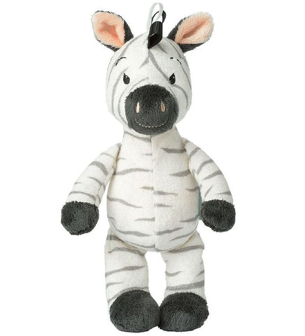 Jucărie bebe zebra Ziko albă, 18x22 cm
