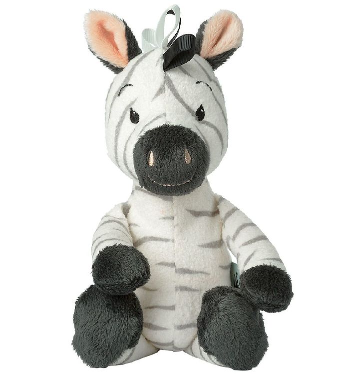 Jucărie bebe zebra Ziko albă, 18x22 cm