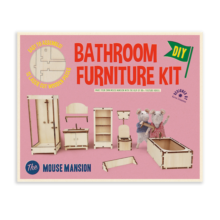 Kit mobilier pentru baie, 23x18.5x1.5 cm