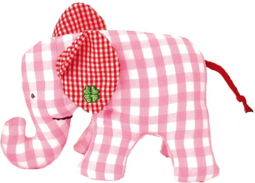 Mini elefant roz carouri, 11.43 cm