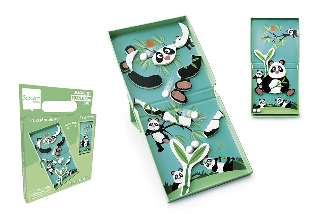 Puzzle magnetic panda, 11 piese