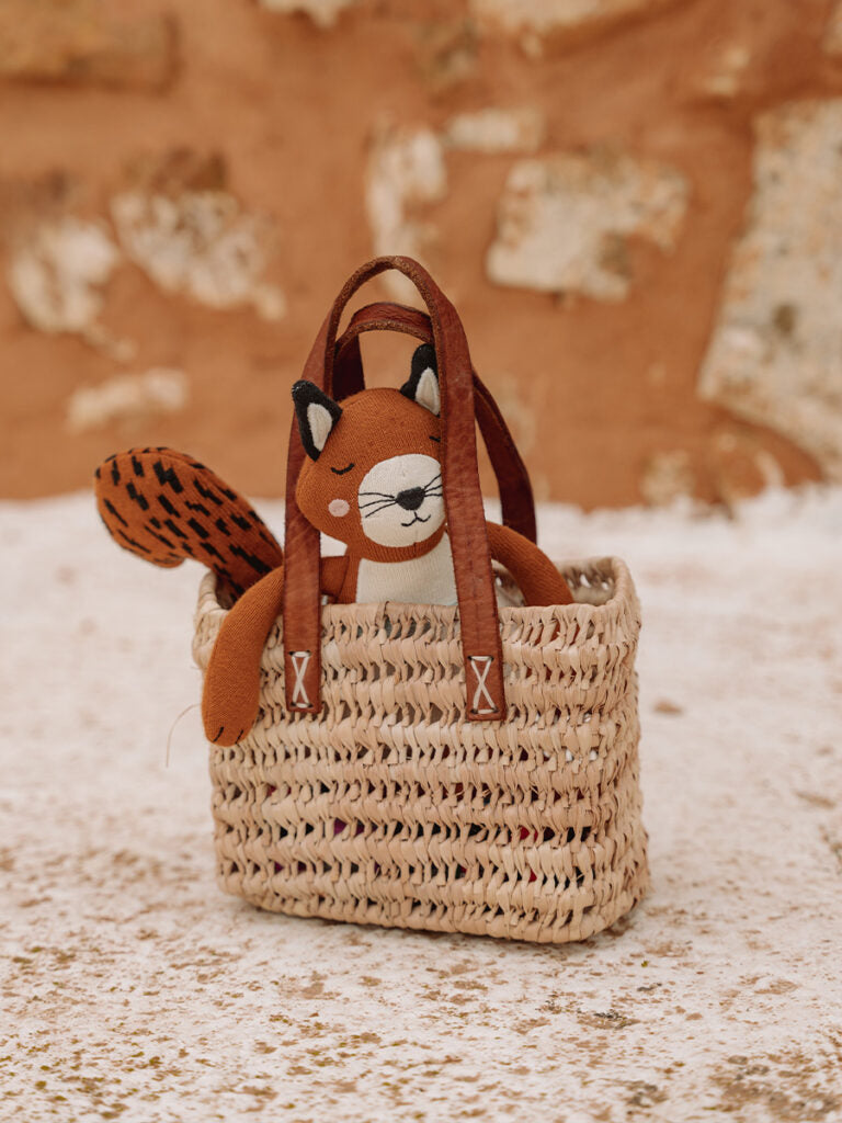Veverița Susan cu Șorț Ghindă - Bumbac Organic (20 cm)