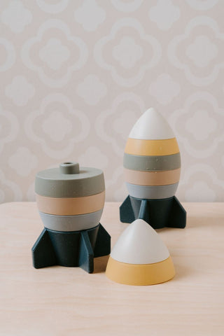 Jucărie pentru bebeluși în formă de rachetă din silicon