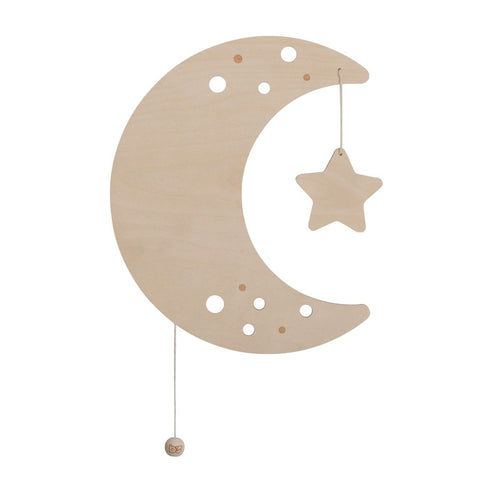 Lampa de perete pentru camera copilului în formă de lună